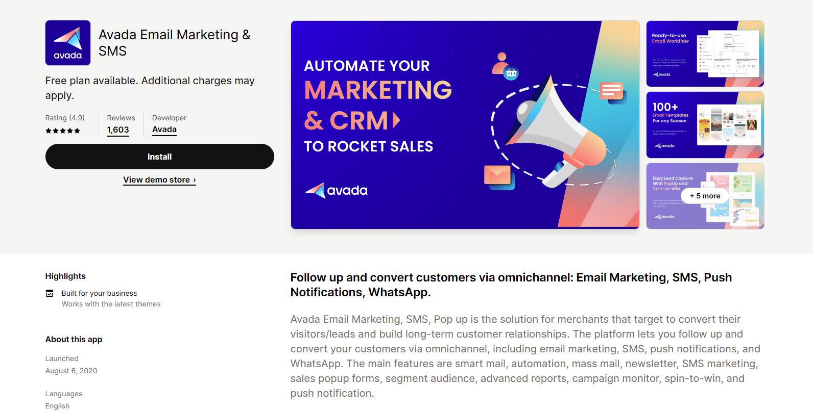 Avada Email Marketing & SMS